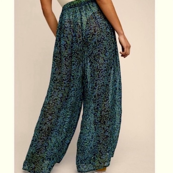 Free People Sleep-In Navy Leopard Spotted Comfy Pants - Picture 4 of 13